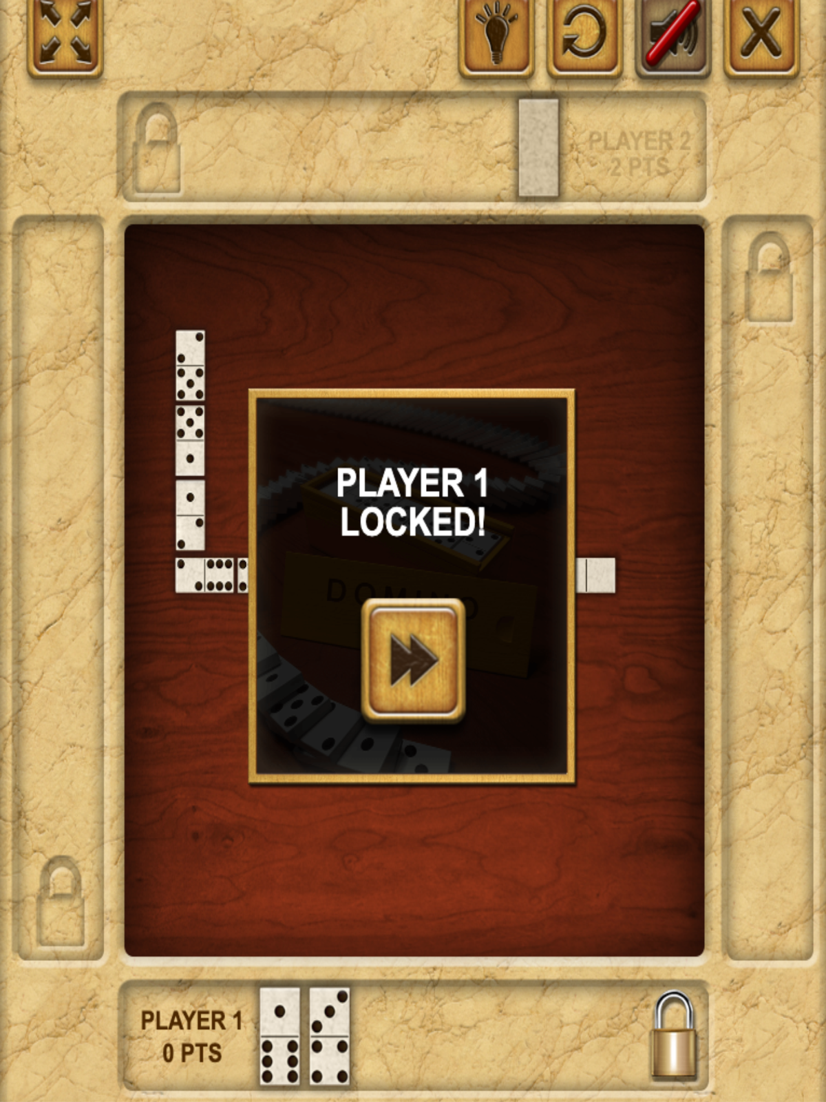 Domino Block Game Player Locked Screenshot.
