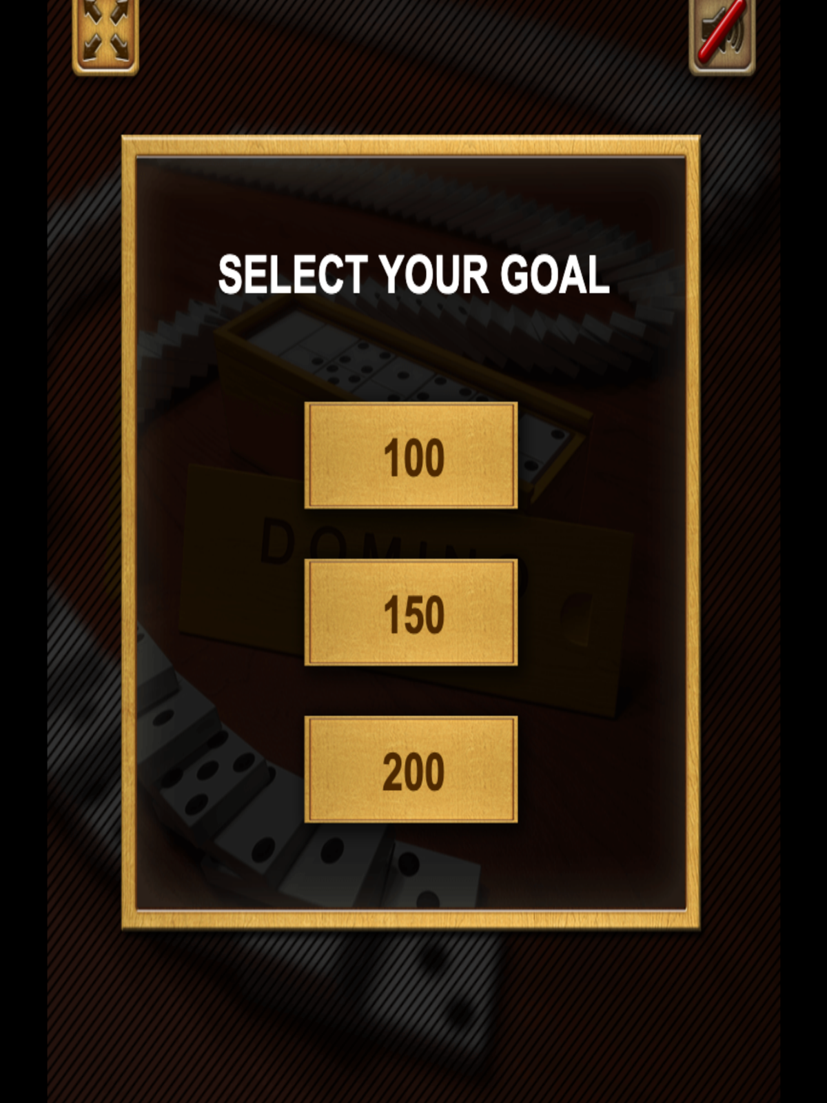 Domino Block Goal Select Screenshot.