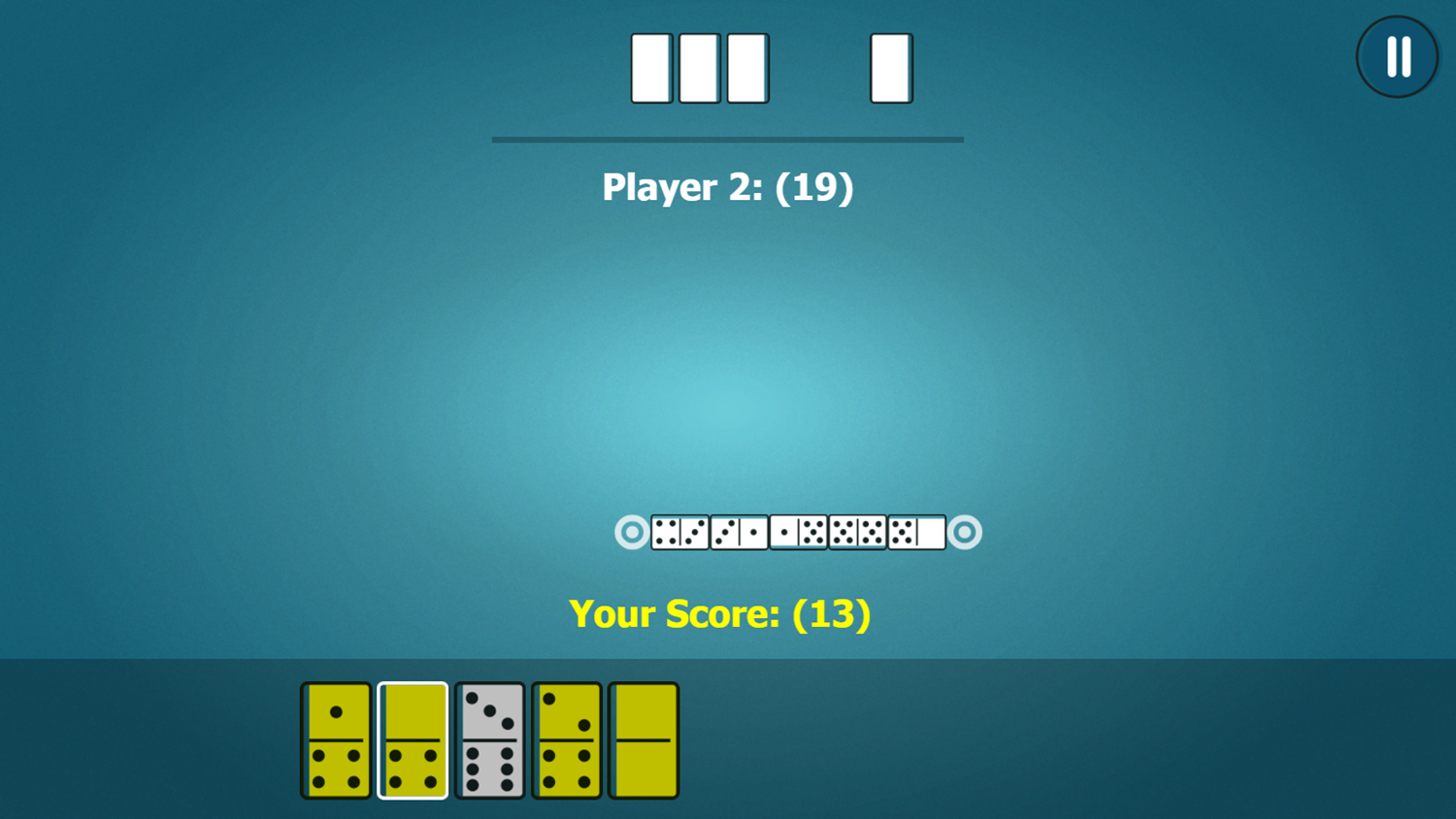 Domino Game Play Screenshot.