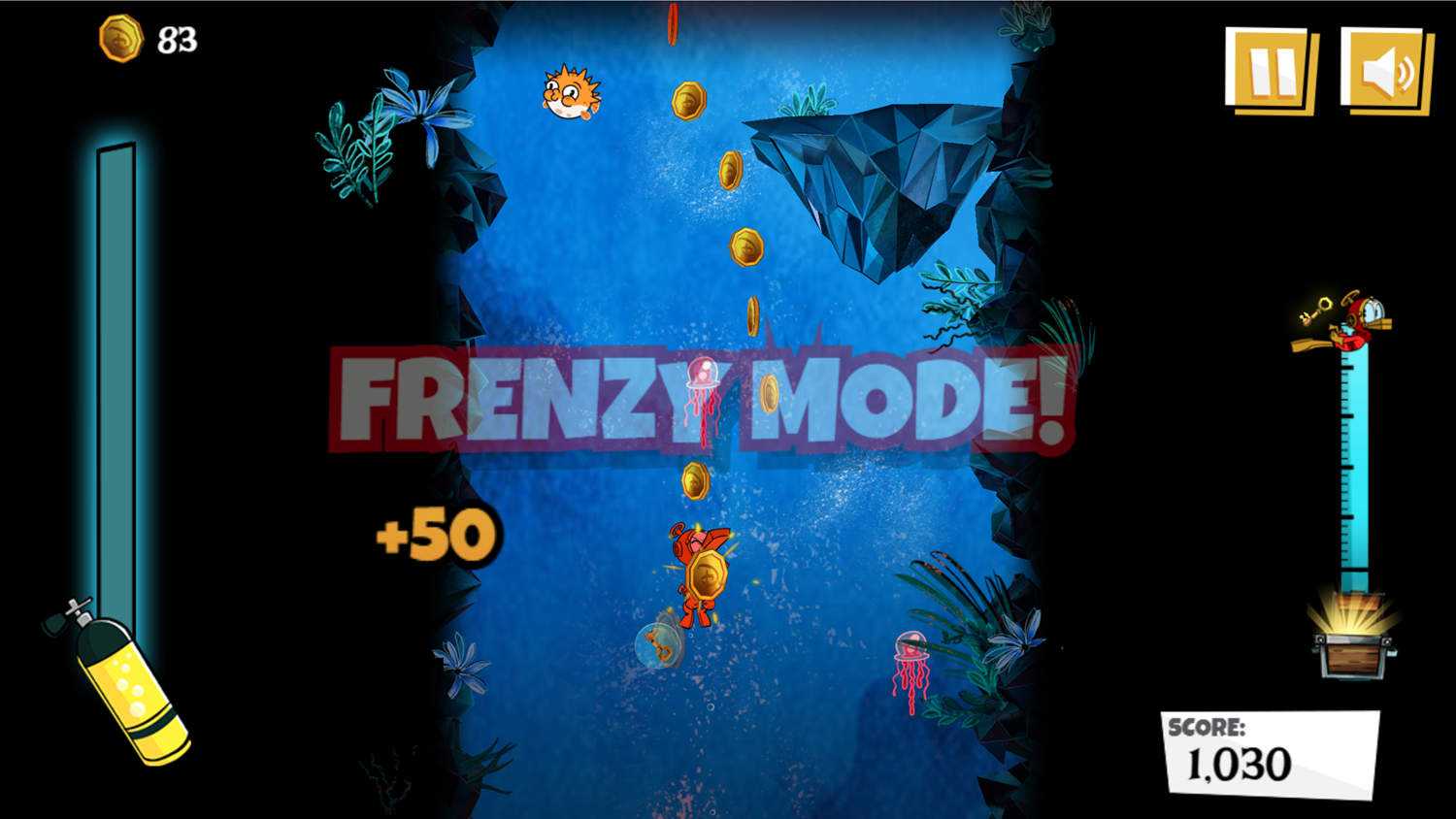 Donald Duck Treasure Frenzy Frenzy Mode Screenshot.