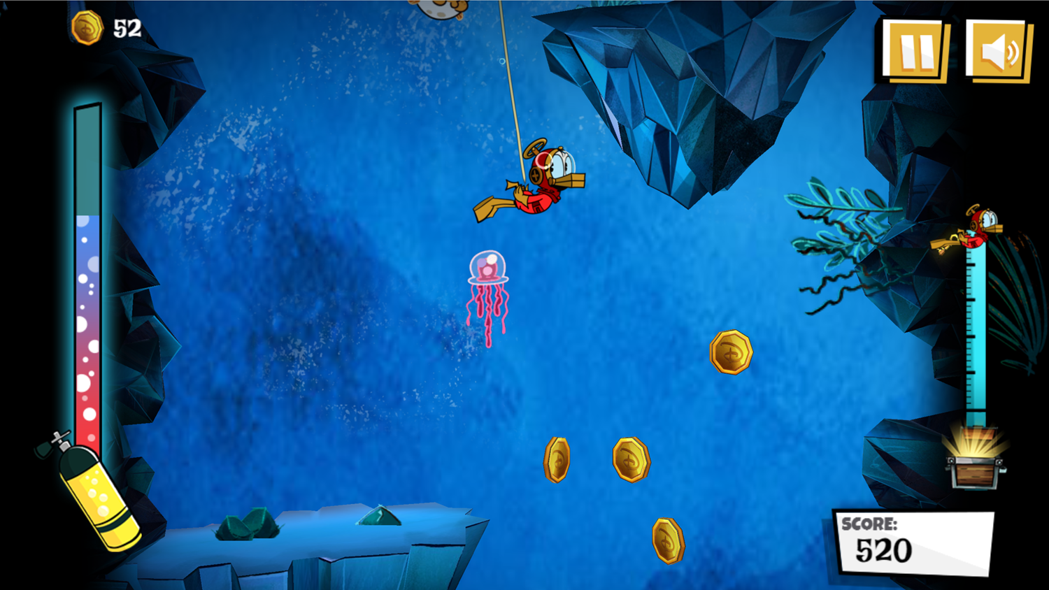 Donald Duck Treasure Frenzy Game Screenshot.