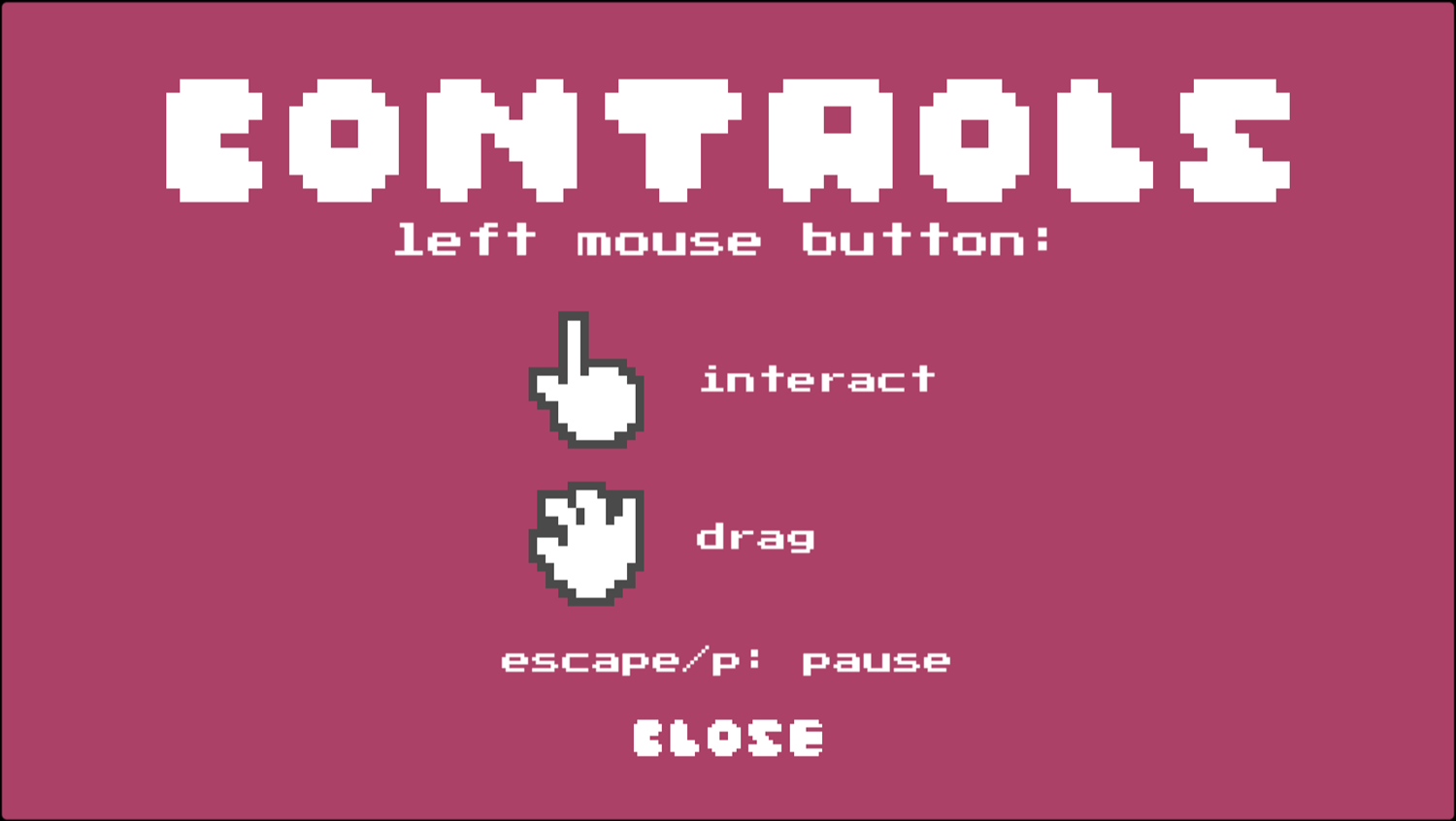 Don't Bug Me Game Controls Screenshot.