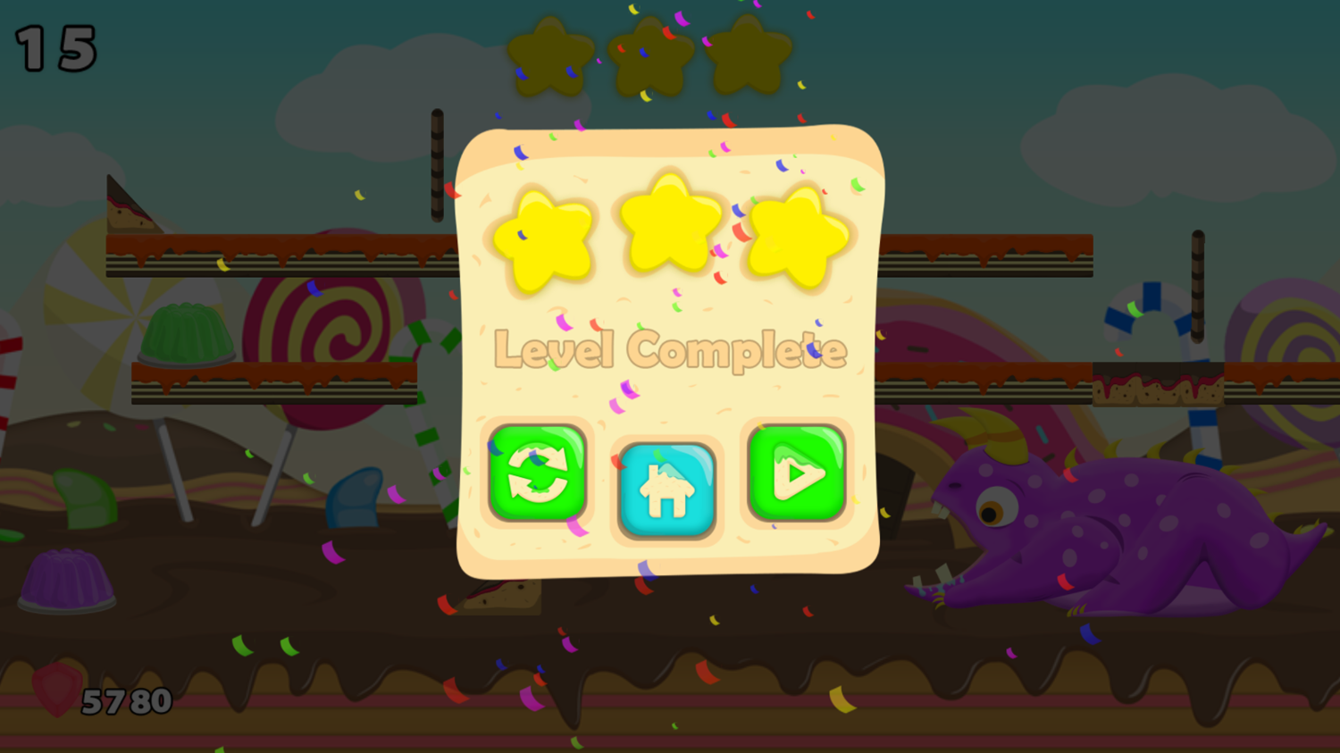 Donut Lover 2 Game Complete Screen Screenshot.
