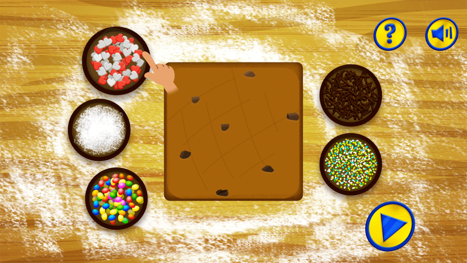 Dorothy and the Wizard of Oz Cookie Magic Game Add Sprinkles Screenshot.