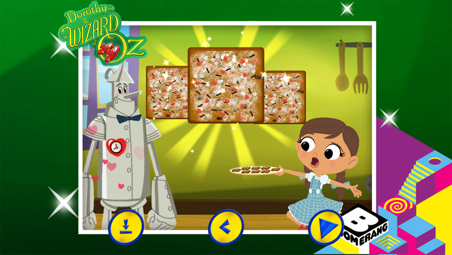Dorothy and the Wizard of Oz Cookie Magic Game Final Image Screenshot.