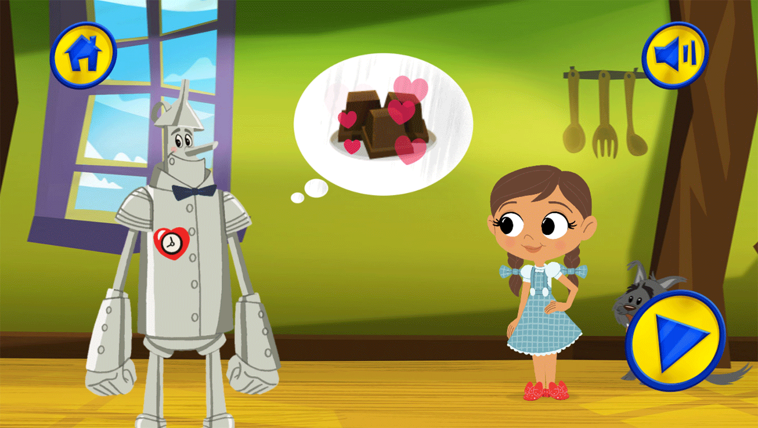 Dorothy and the Wizard of Oz Cookie Magic Game Goal Screenshot.