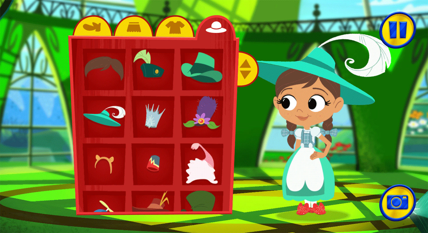Dorothy and the Wizard of Oz Dress Up Game Dressed Model Screenshot.