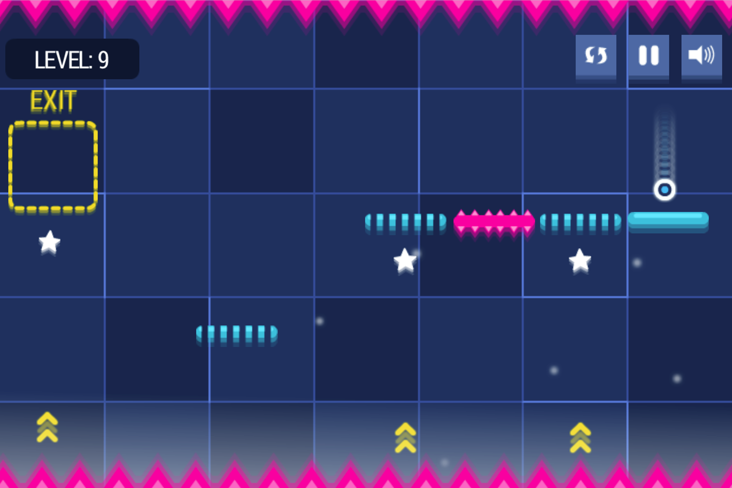 Dot Adventure Game High Jump Arrows Screenshot.