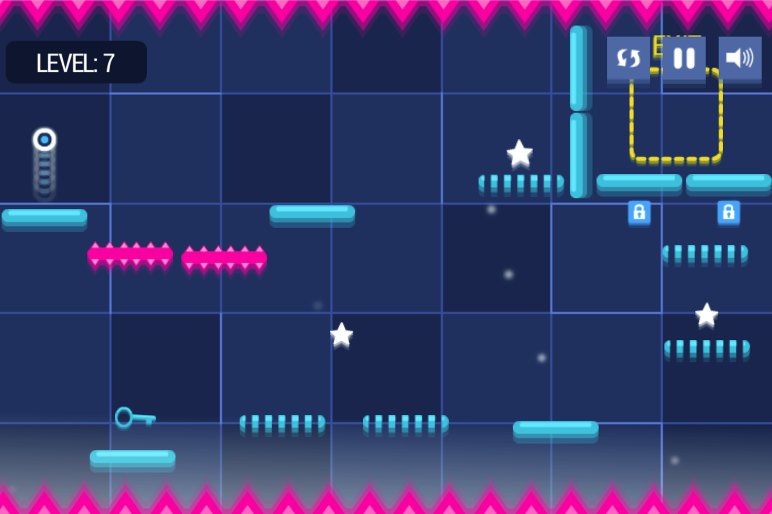 Dot Adventure Game Temporary Platforms Screenshot.