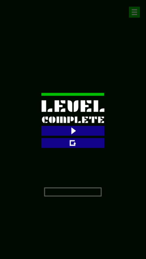Dot Shot Game Level Complete Screenshot.