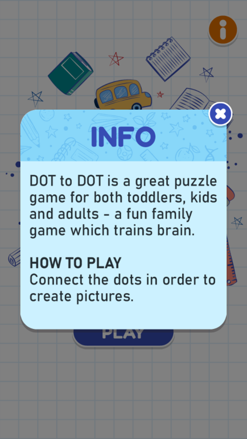 Dot to Dot Cute Animal Game How To Play Screenshot.