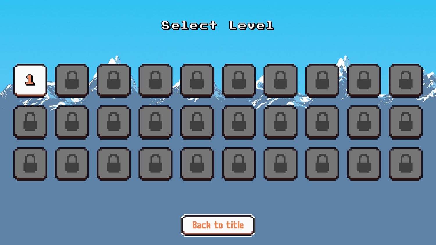 Dozie Penguin Game Select Level Screenshot.