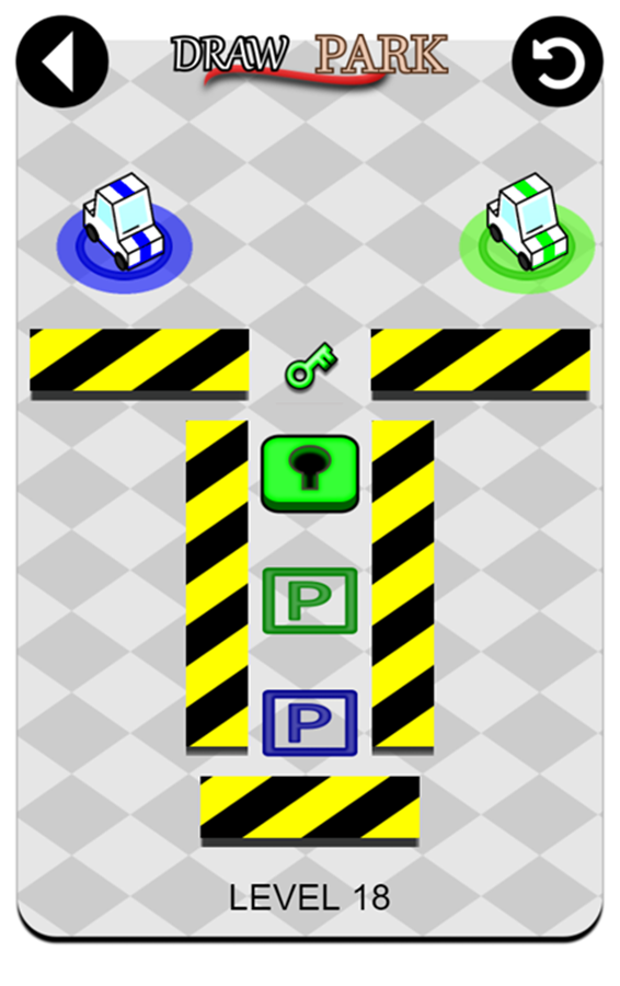 Draw Park Game Level Challenge Screenshot.
