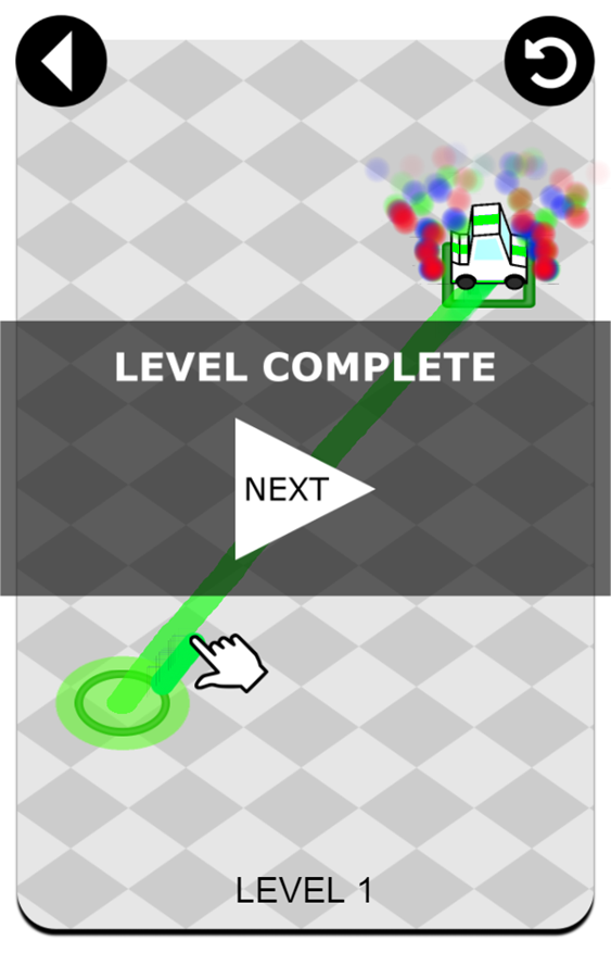 Draw Park Game Level Complete Screenshot.