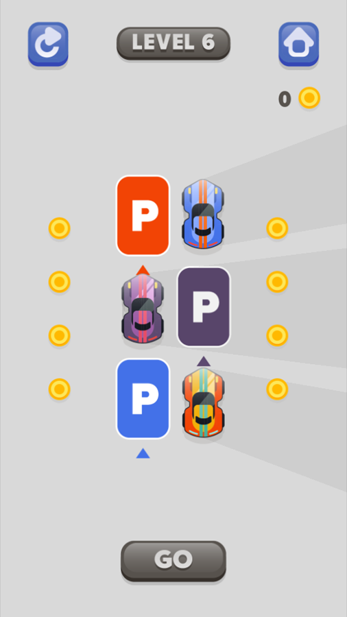 Draw Parking Game Level Progress Screenshot.