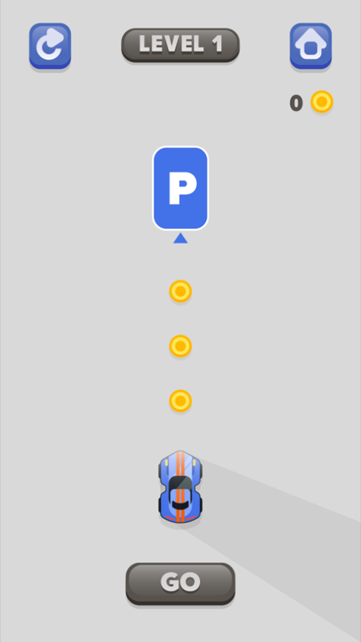 Draw Parking Game Level Start Screenshot.