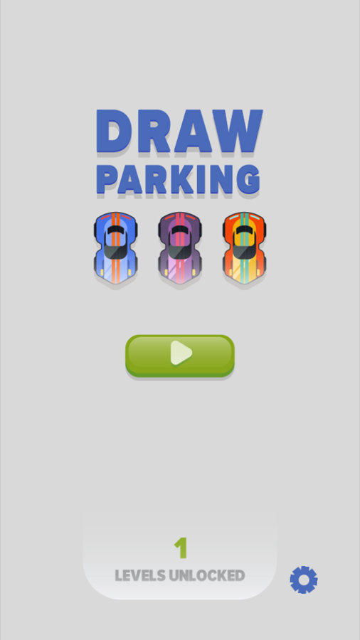 Draw Parking Game Welcome Screen Screenshot.