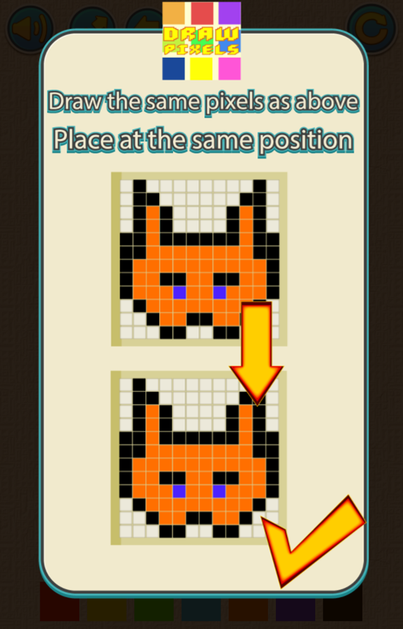 Draw Pixels Game How To Play Screenshot.