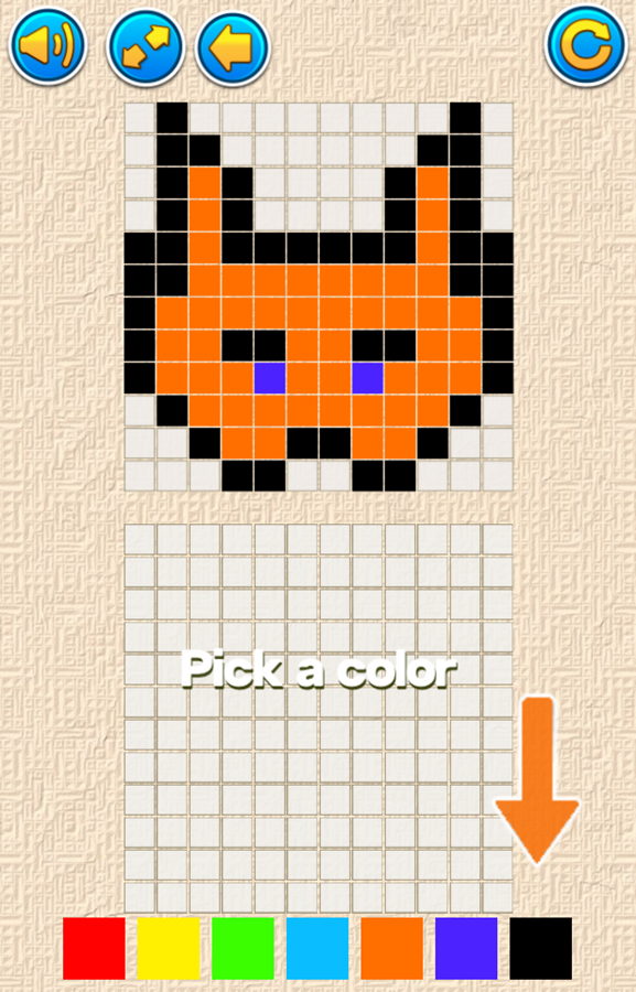 Draw Pixels Game Level Start Screenshot.