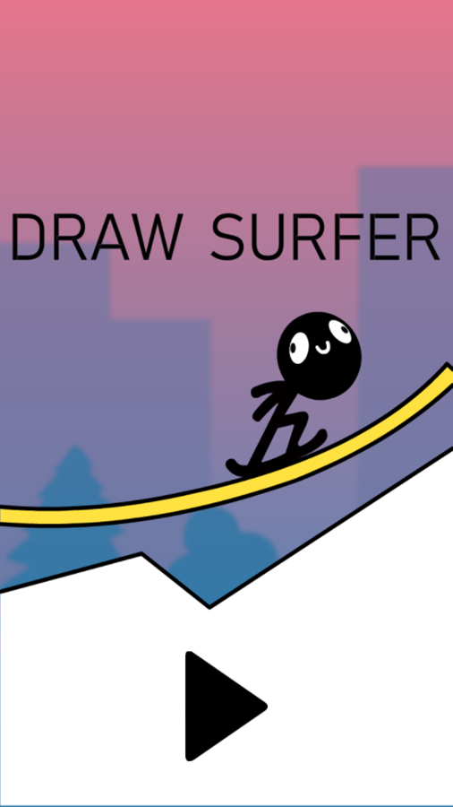 Draw Surfer Game Welcome Screen Screenshot.