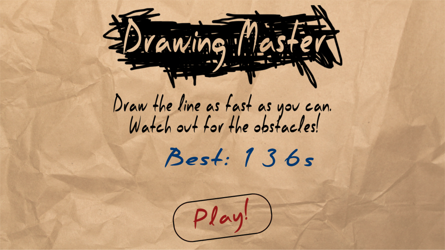 Drawing Master Game Score Screenshot.