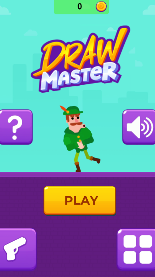 Drawmaster Game Welcome Screen Screenshot.