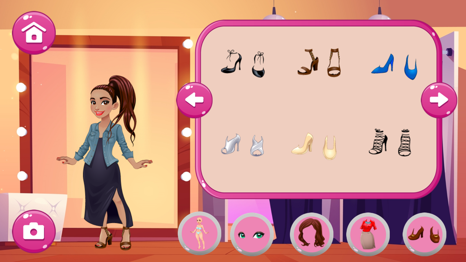 Dress Up Girls Game Play Screenshot.