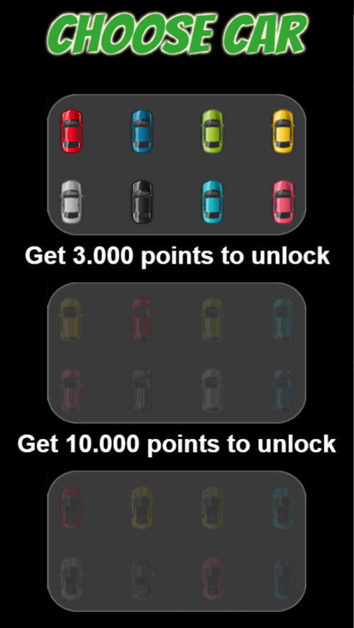 Drift Boss Game Choose Car Screenshot.