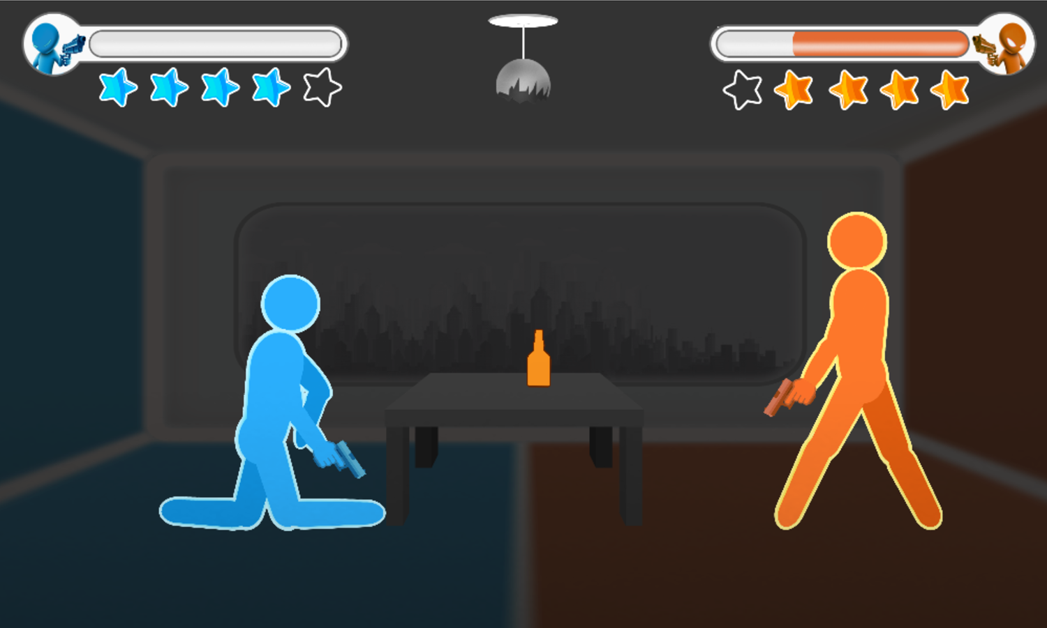 Drunken Duel Game Light Shot Out Screenshot.