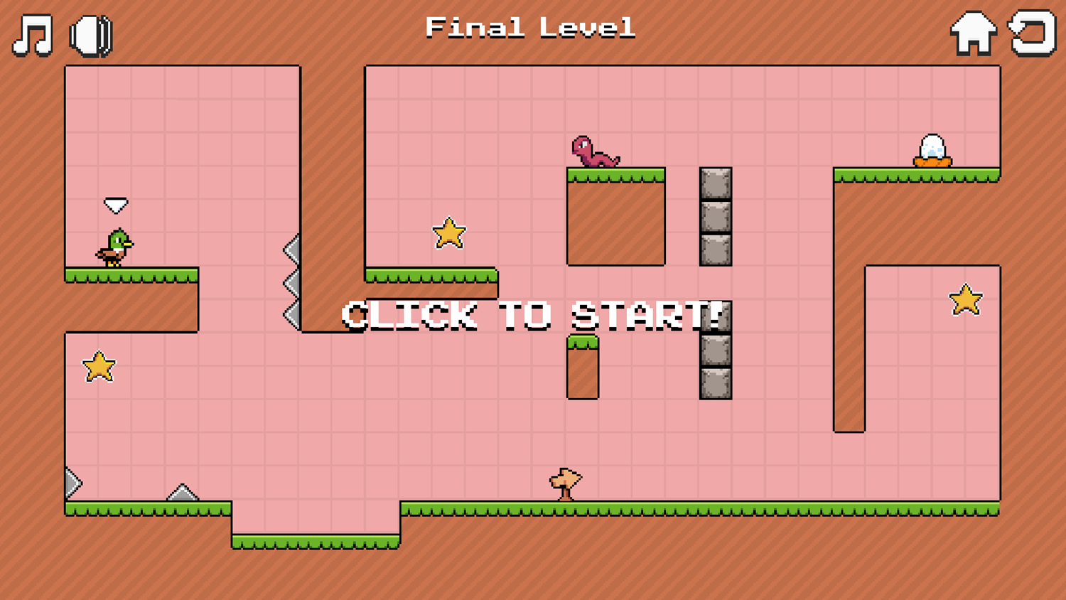 Duck Auto Run Game Final Level Screen Screenshot.
