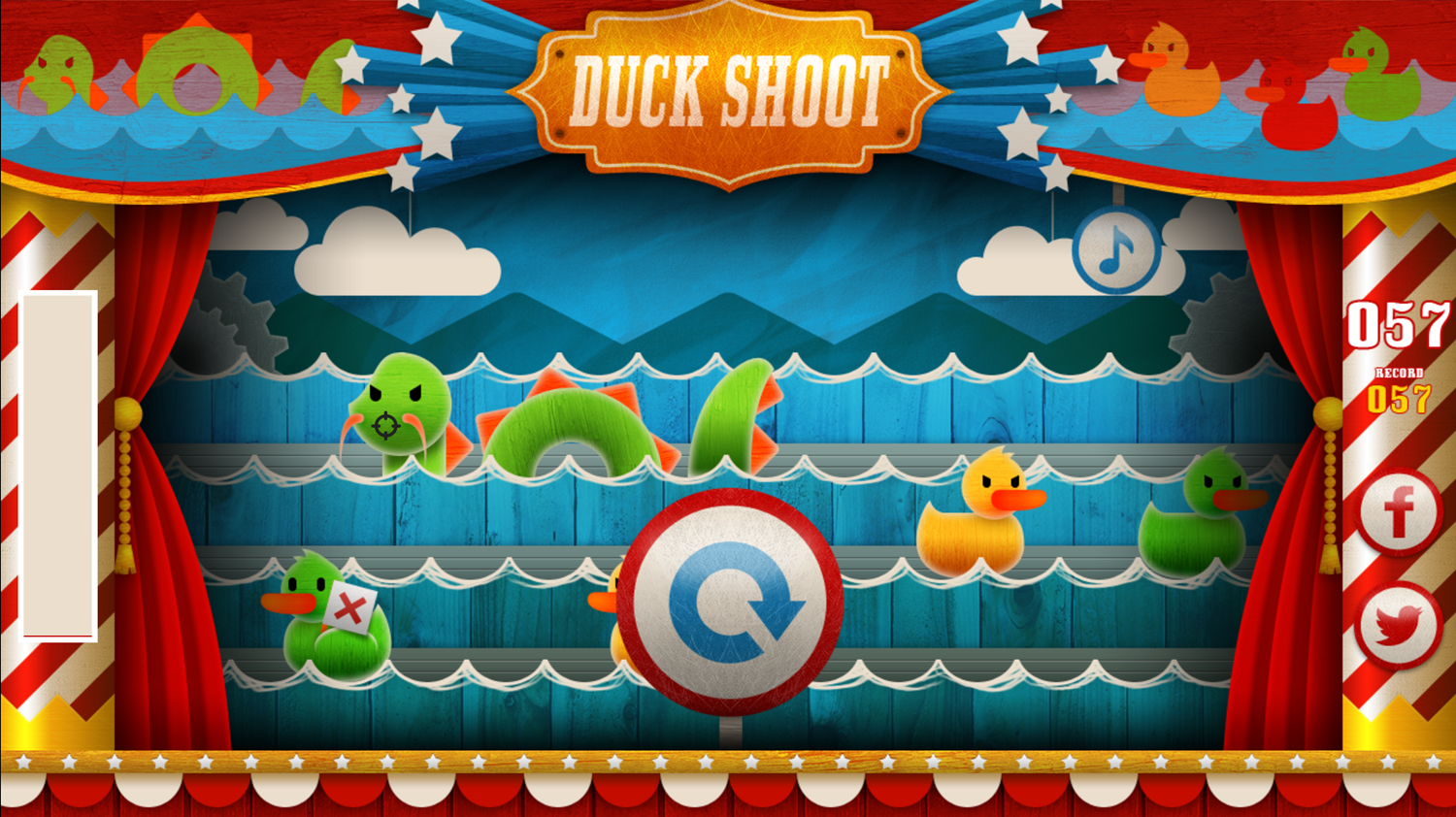 Duck Shoot Game End Screenshot.