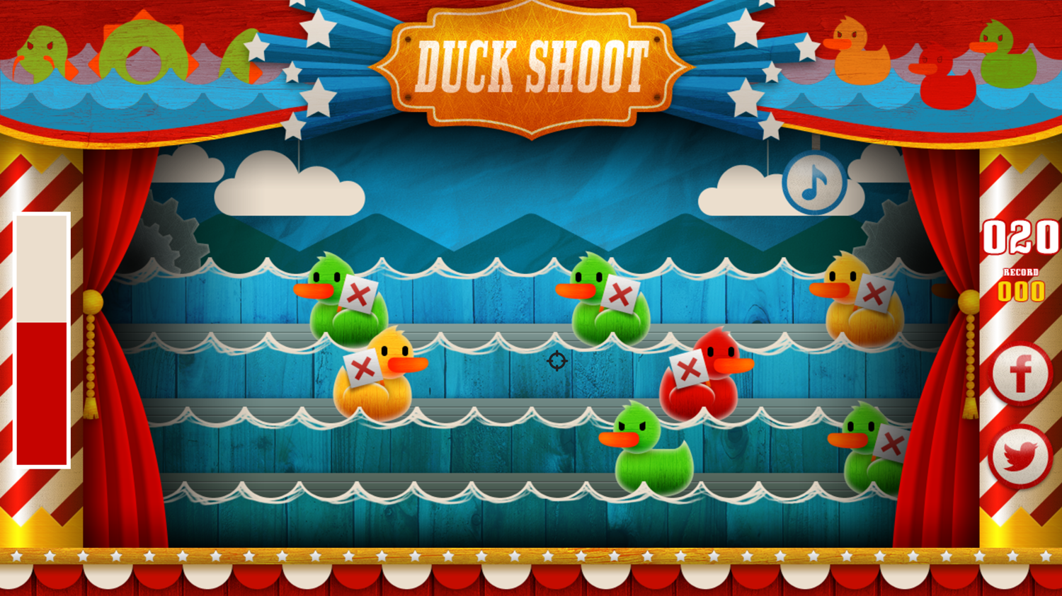 Duck Shoot Game Screenshot.