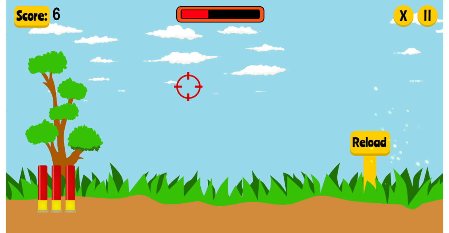 Duck Shooter Game Screenshot.