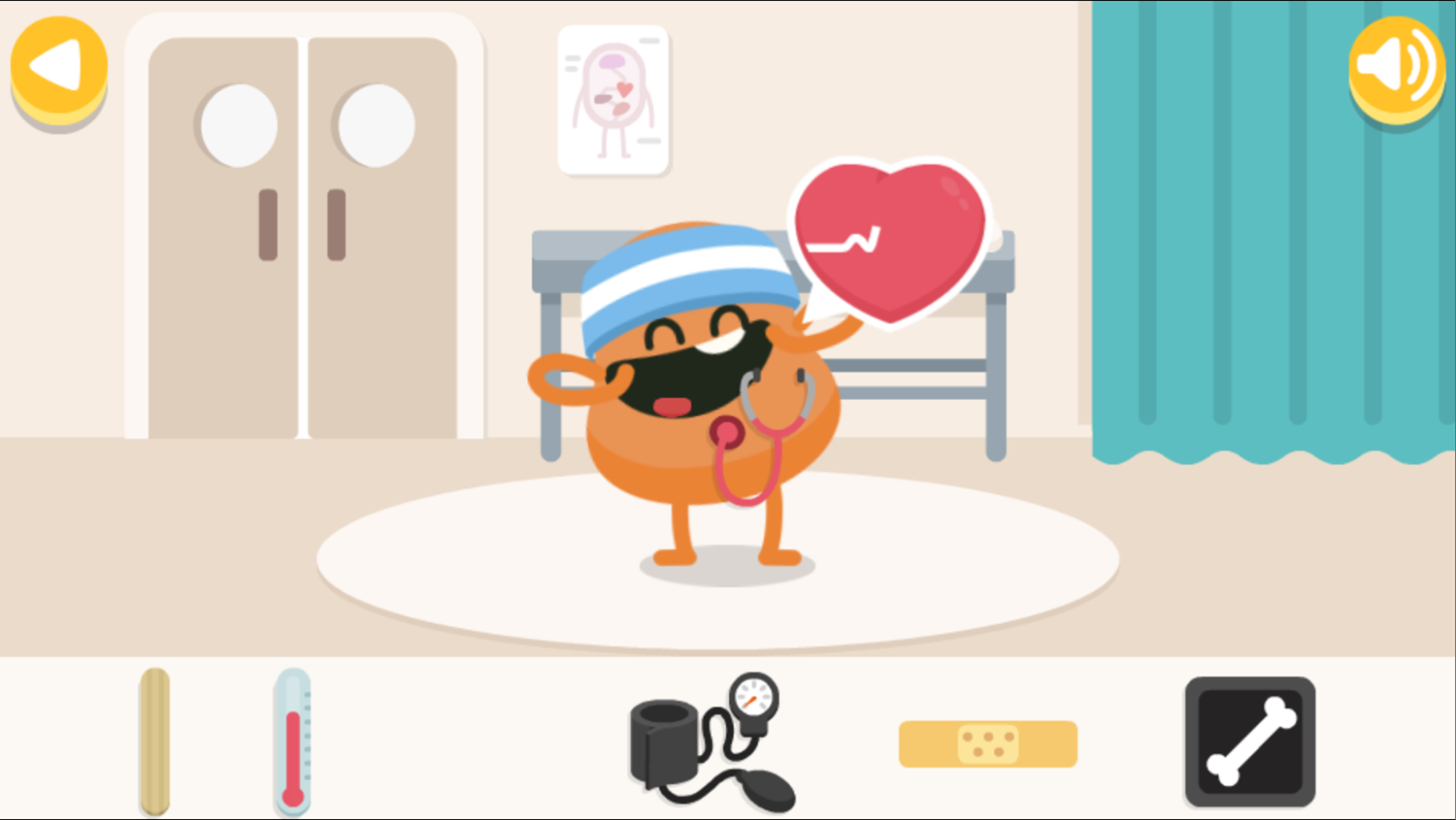 Dumb Ways Jr Zany's Hospital Game Check Up Screenshot.