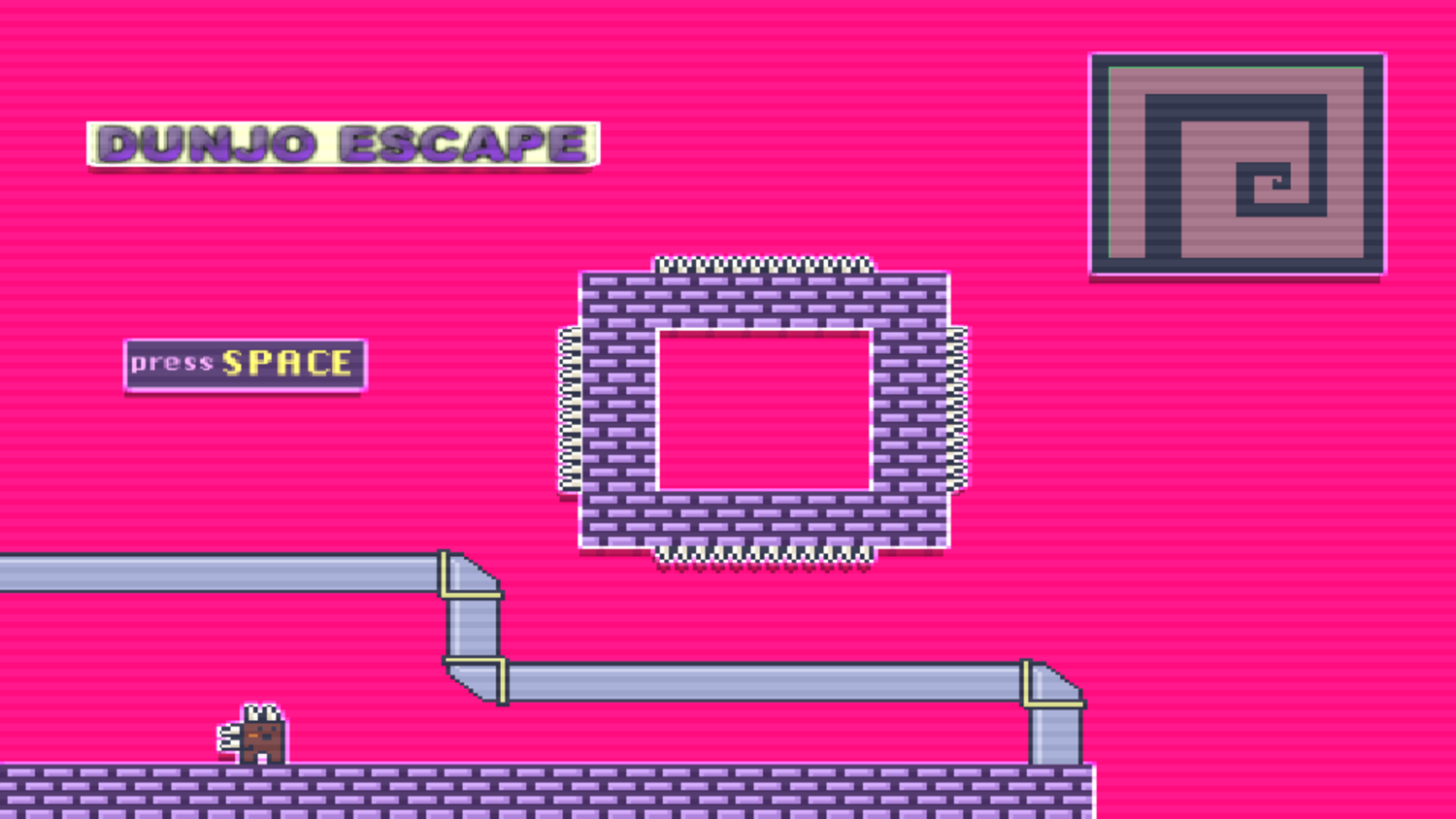 Dunjo Escape Game Welcome Screen Screenshot.