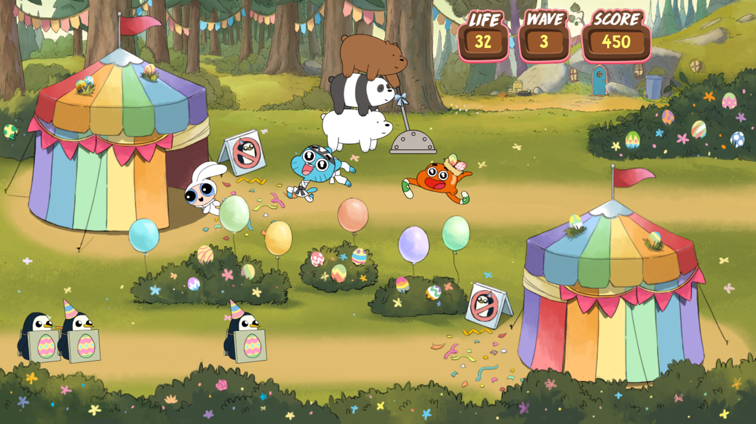 Eager Egg Hunt Game Play Screenshot.