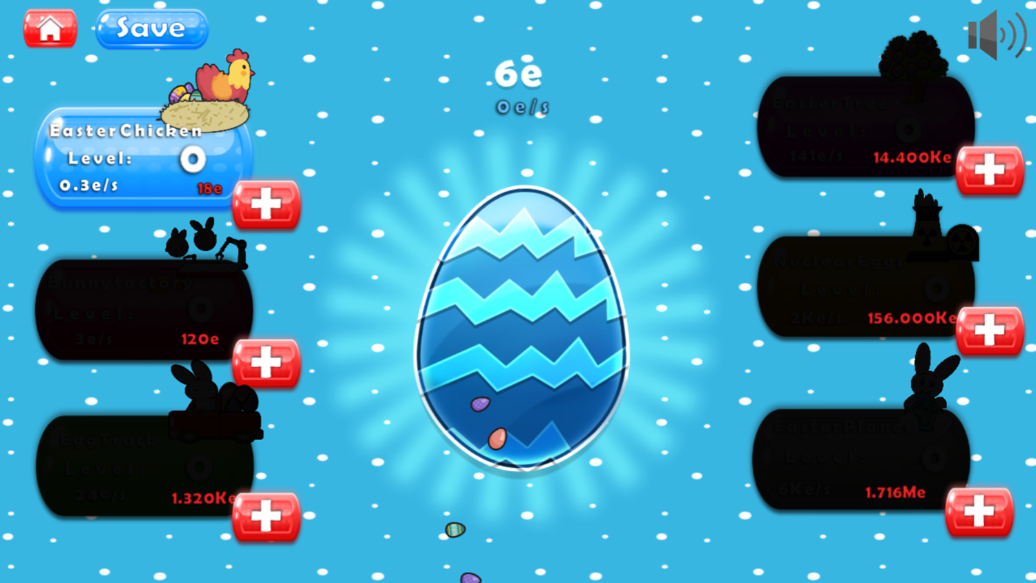 Easter Clicker Game Easter Chicken Unlocked Screenshot.