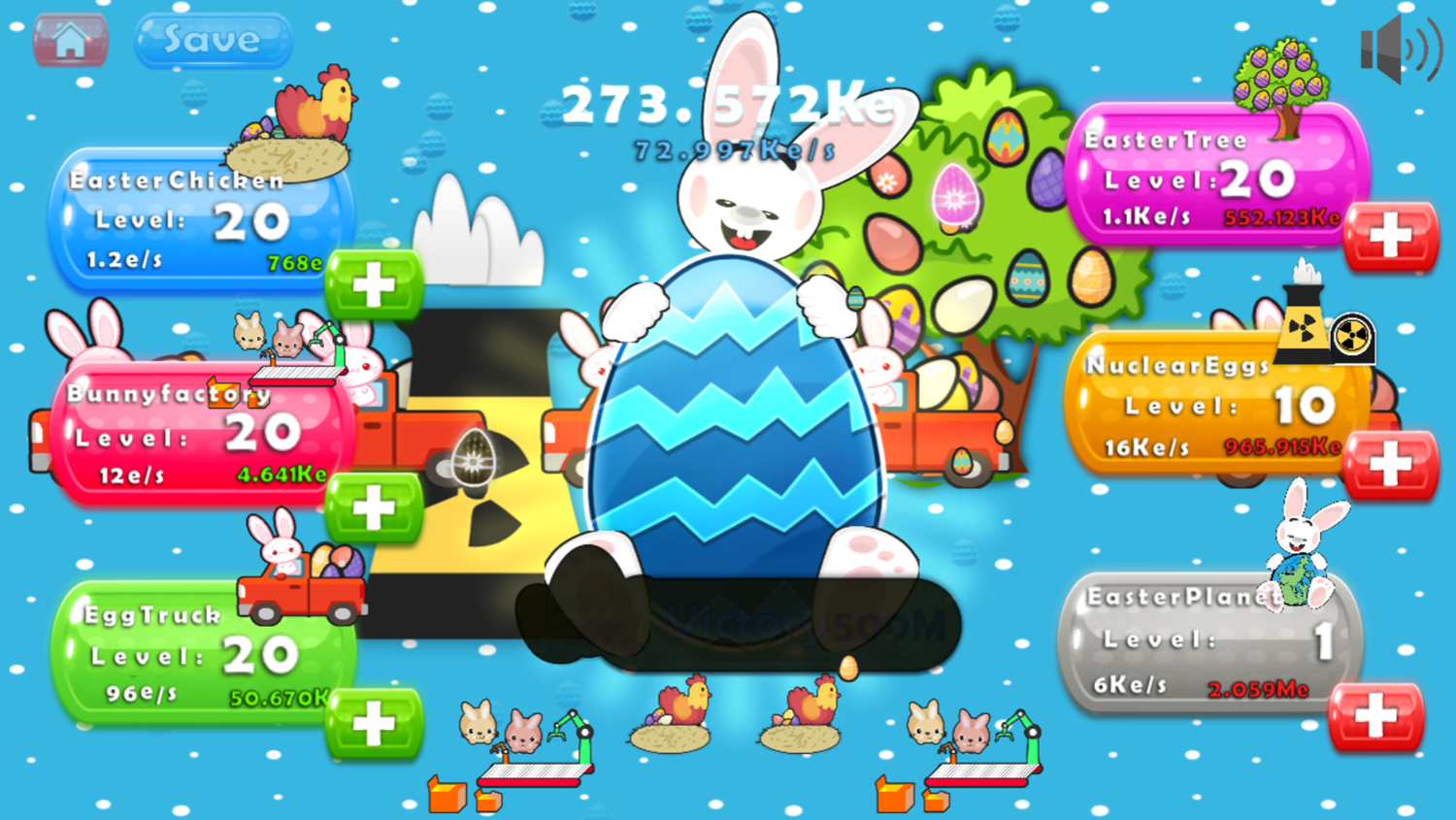 Easter Clicker Game Easter Planet Unlocked Screenshot.