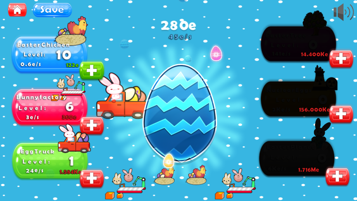 Easter Clicker Game Egg Truck Unlocked Screenshot.