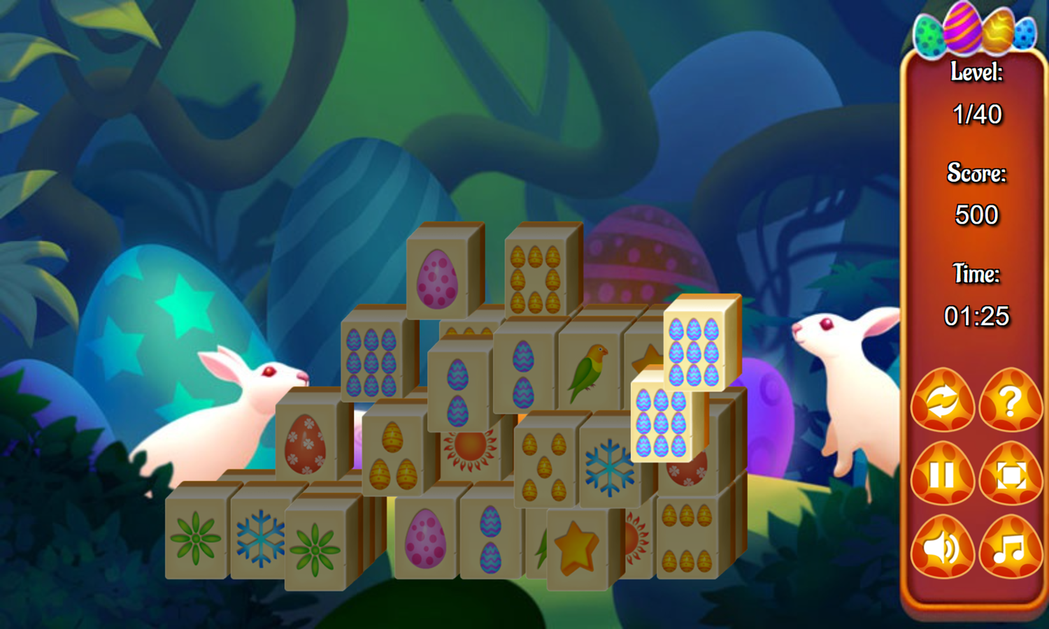 Easter Pile Game Play Screenshot.