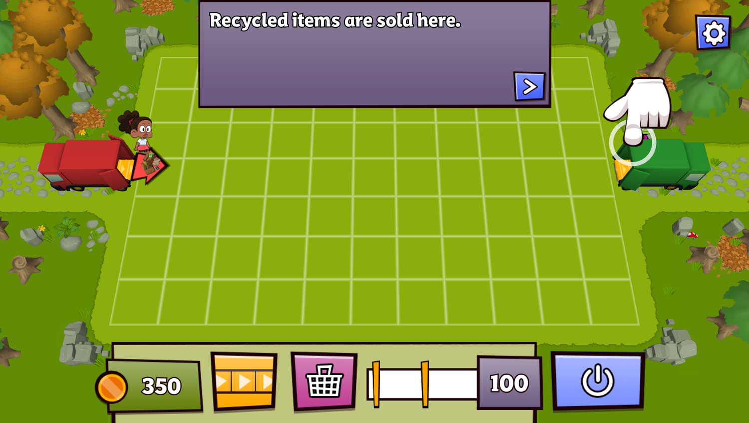 Eco Empire Game Recycled Item Screenshot.