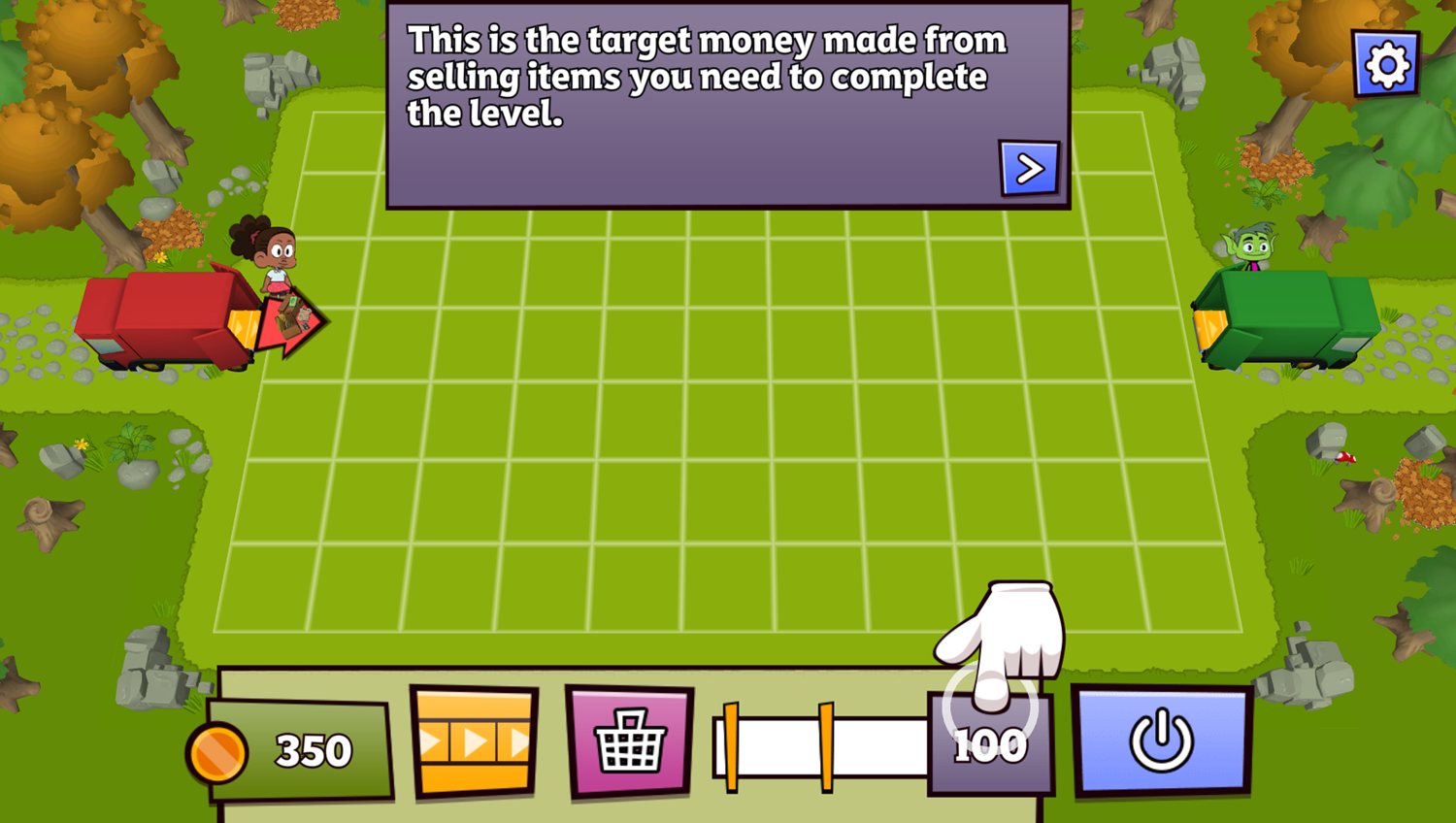 Eco Empire Game Target Money Screenshot.
