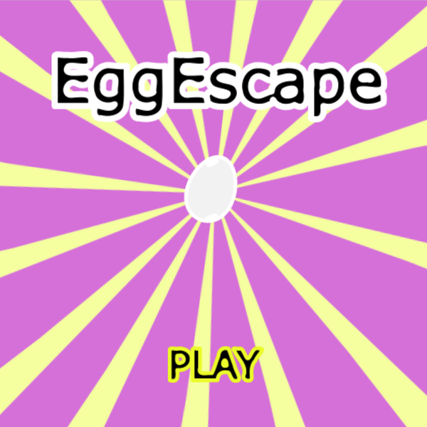 Egg Escape Game Welcome Screen Screenshot.