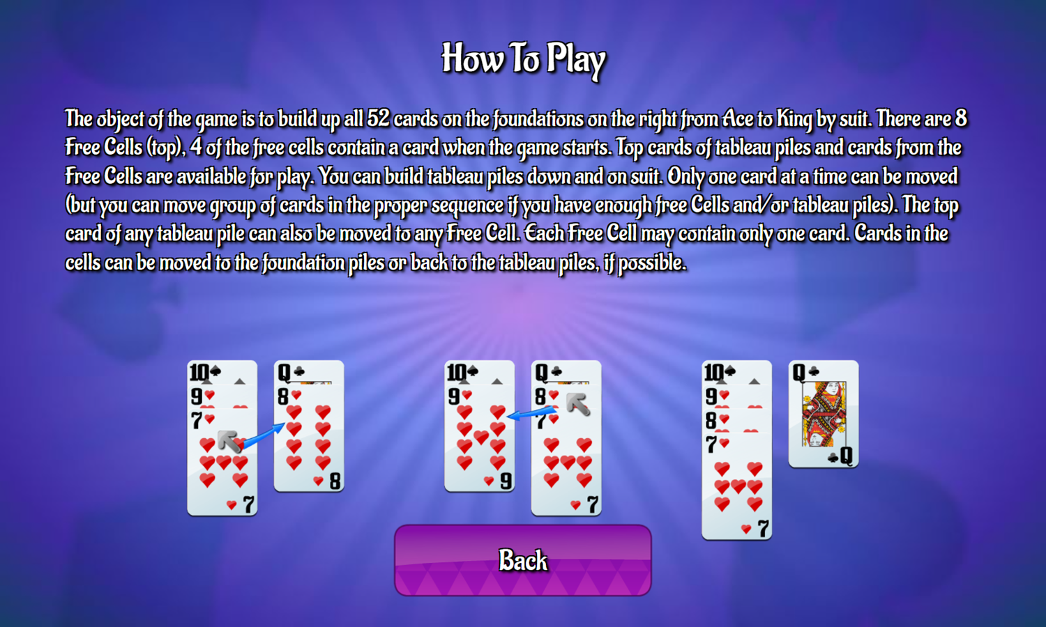 Eight Off Game How To Play Screenshot.