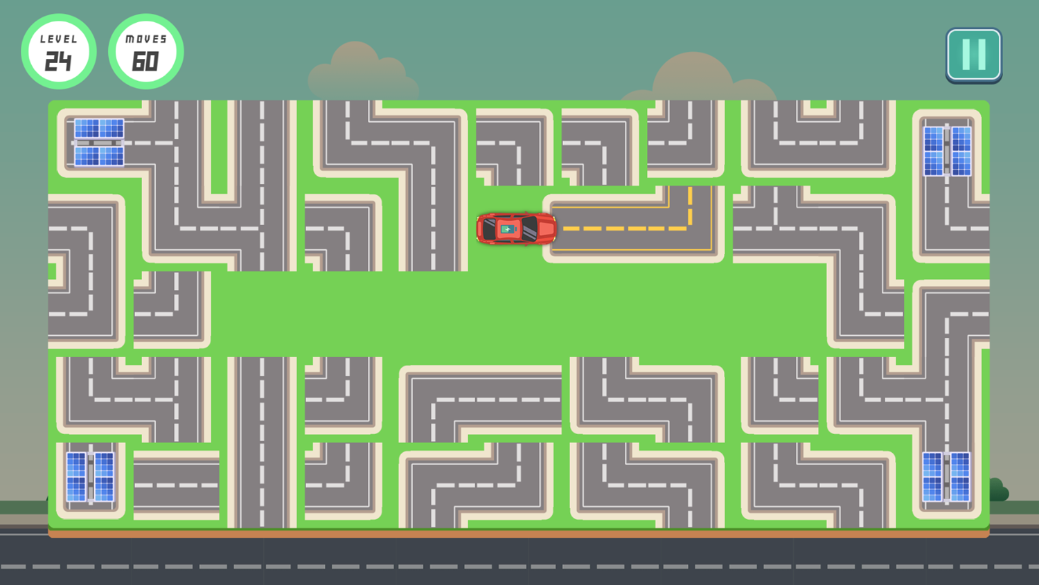 Electric Vehicle Charging Game Final Level Screenshot.