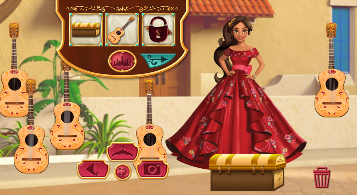 Elena of Avalor Adventures in Avalor Dress Up Game Screenshot.