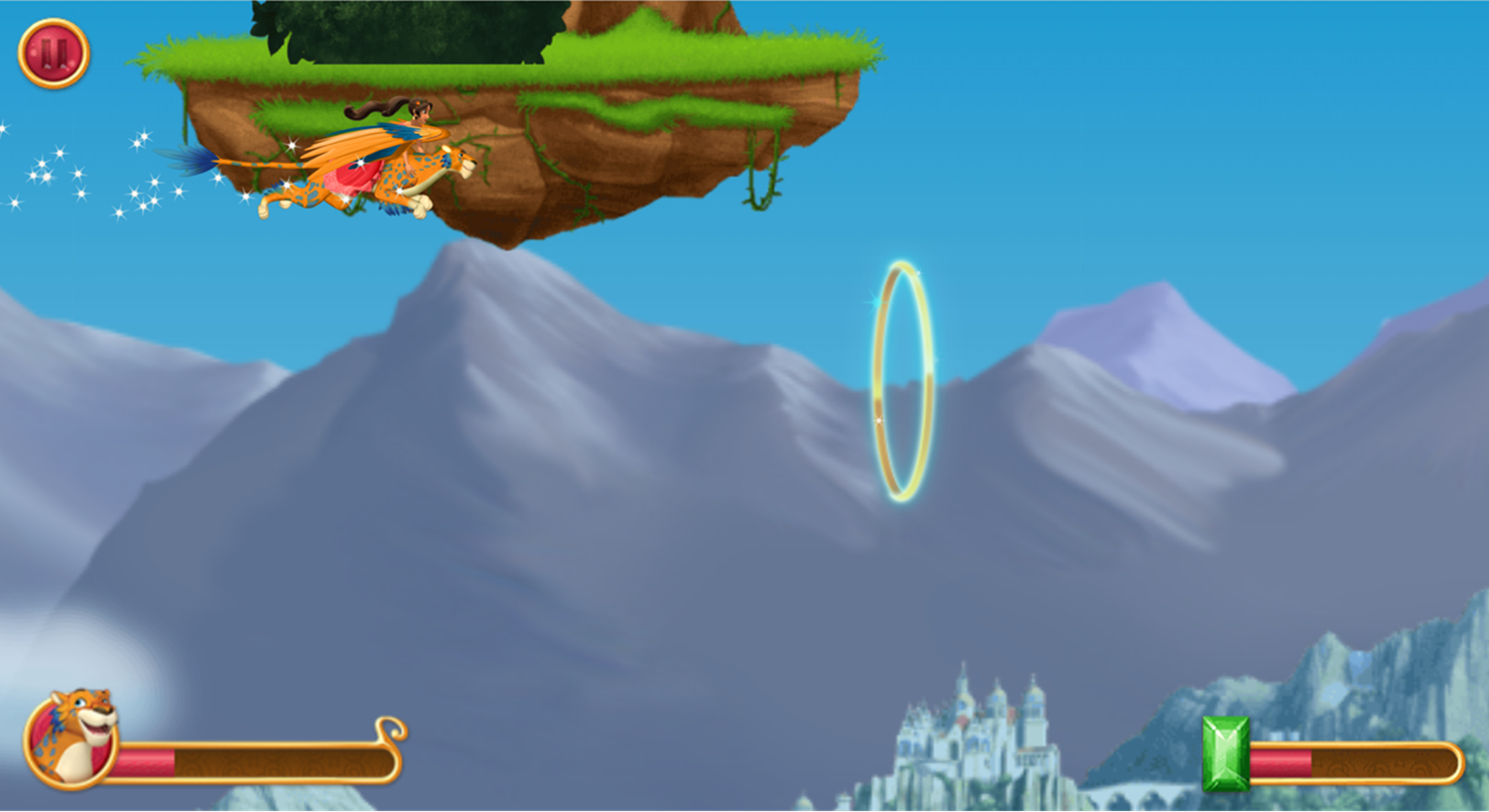 Elena of Avalor Adventures in Avalor Flying Game Screenshot.