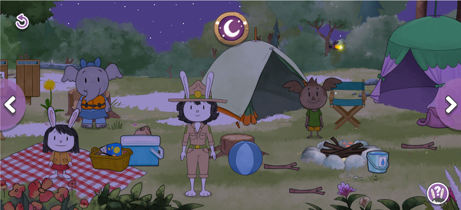 Elinor Wonders Why Elinor Curious Campout Game Night Scene Screenshot.