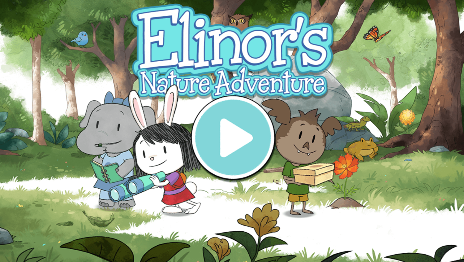 Elinor Wonders Why Elinor's Natural Adventure Game Welcome Screen Screenshot.