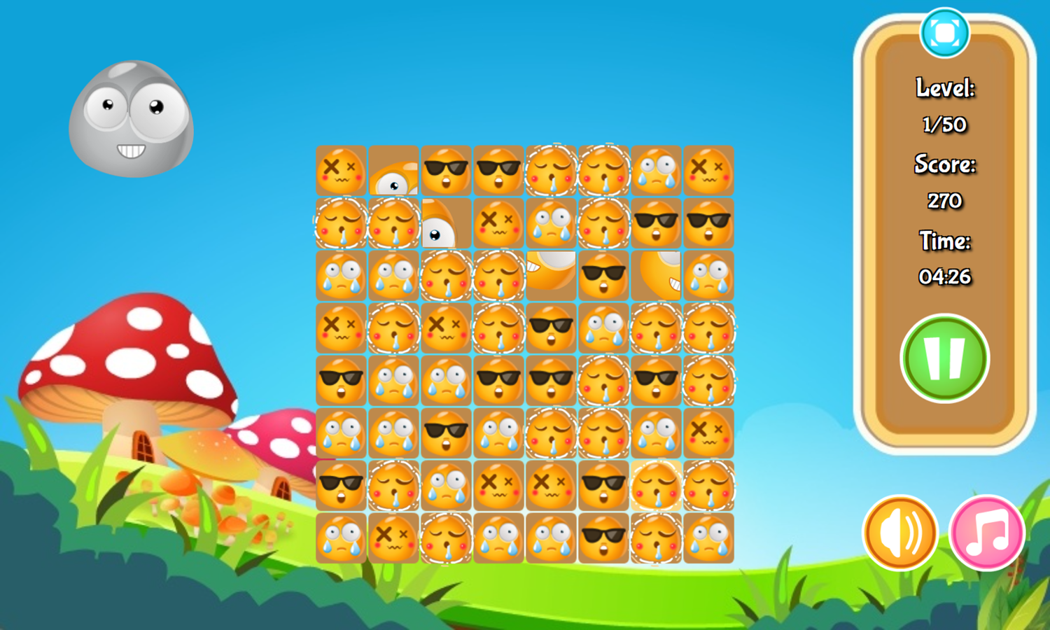 Emoji Match Game Play Screenshot.